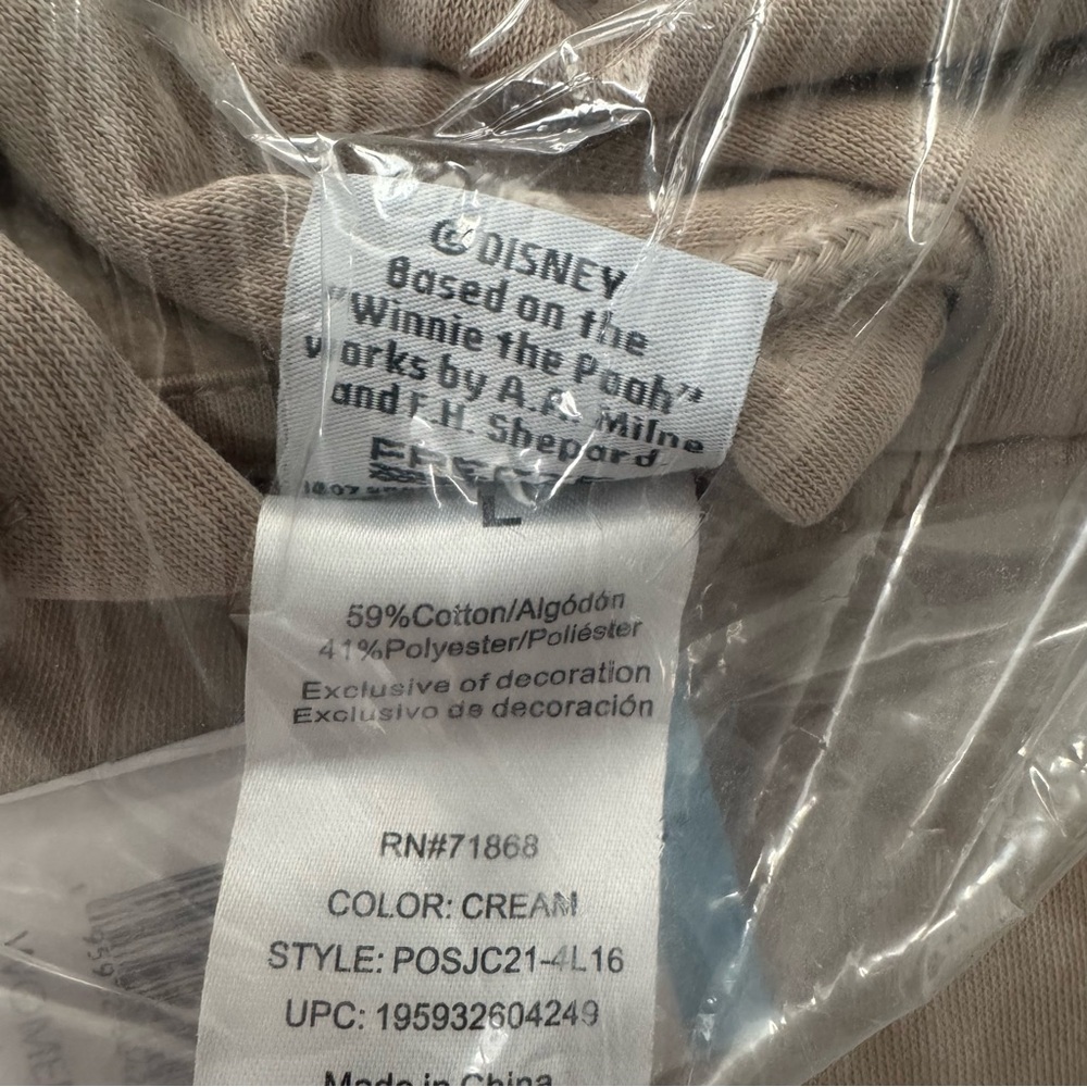 Winnie The Pooh Women's Character Full-Zip Hoodie size L - Picture 4 of 8